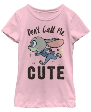 Big Girls Zootopia Not Cute Short Sleeve T-shirt