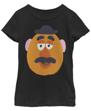 Big Girls Toy Story 1-3 Mr Potato Big Face Short Sleeve T-shirt