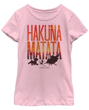 Big Girls Lion King Sunset Matata Short Sleeve T-shirt