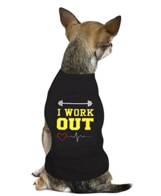 I Work Out Dog T Shirt