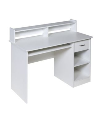 OneSpace Essential Computer Desk, Hutch with Pull-Out ...