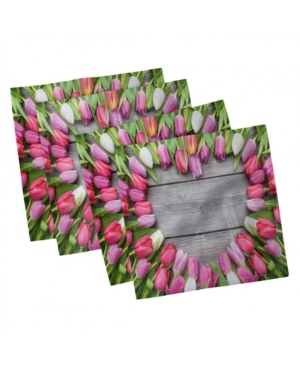 Ambesonne Love Set of 4 Napkins 12