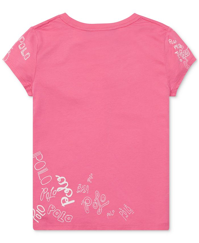 Polo Ralph Lauren Big Girls Jersey Graphic T-Shirt - Macy's