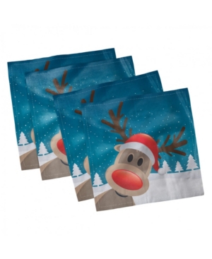 Ambesonne Christmas Set of 4 Napkins 12
