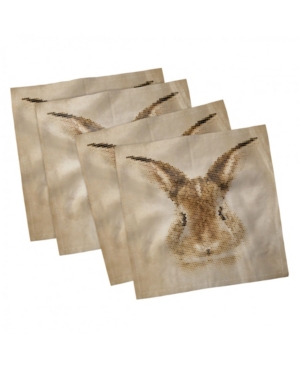 Ambesonne Geometric Set of 4 Napkins 12