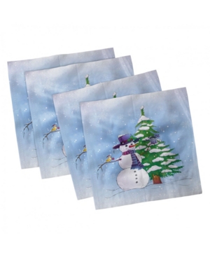 Ambesonne Christmas Set of 4 Napkins 12
