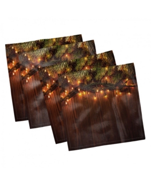 Ambesonne Christmas Set of 4 Napkins 12