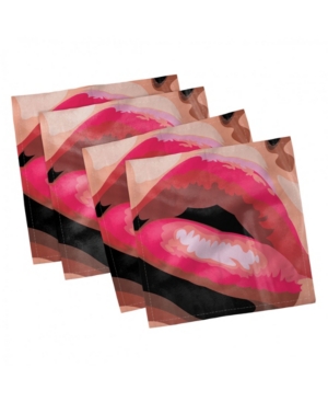 Ambesonne Retro Set of 4 Napkins 12