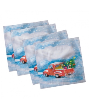 Ambesonne Christmas Set of 4 Napkins 12