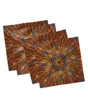 Ambesonne Ethnic Set of 4 Napkins 12