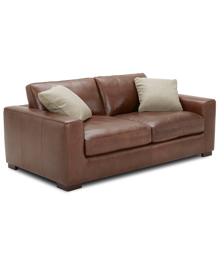 Furniture Chelby 75 Leather Apartment, Leather Apartment Sofa