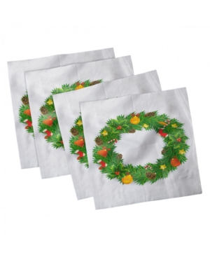 Ambesonne Christmas Set of 4 Napkins 12