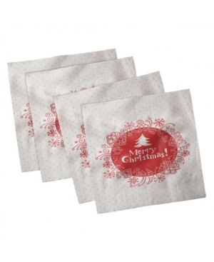 Ambesonne Christmas Set of 4 Napkins 12