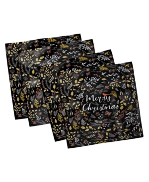 Ambesonne Christmas Set of 4 Napkins 12