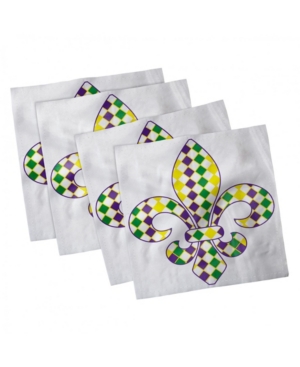 Ambesonne Mardi Gras Set of 4 Napkins 12