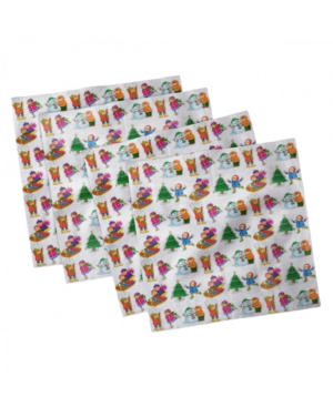 Ambesonne Winter Set of 4 Napkins 12