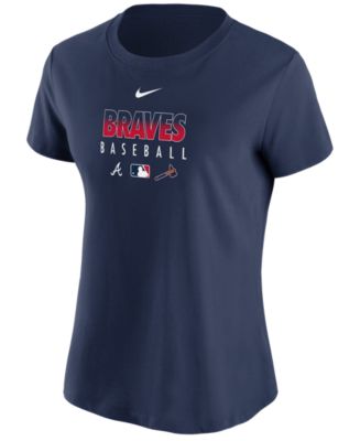 Nike Atlanta Braves Women's Authentic Baseball T-Shirt & Reviews ...