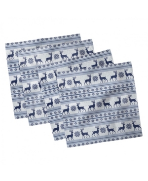 Ambesonne Nordic Set of 4 Napkins 12