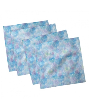 Ambesonne Snowflake Set of 4 Napkins 12