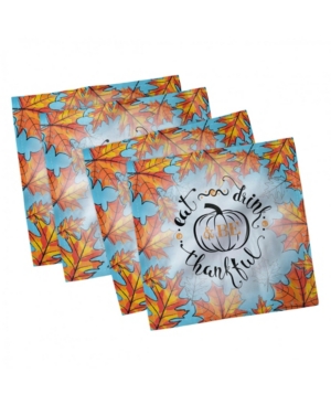 Ambesonne Saying Set of 4 Napkins 12
