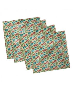 Ambesonne Christmas Set of 4 Napkins 12