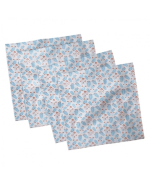 Ambesonne Winter Set of 4 Napkins 18
