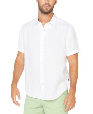 Classic-Fit Solid Linen Shirt 