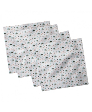 Ambesonne Christmas Set of 4 Napkins 18