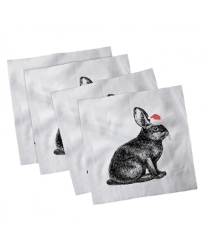 Ambesonne Bunny Set of 4 Napkins 18