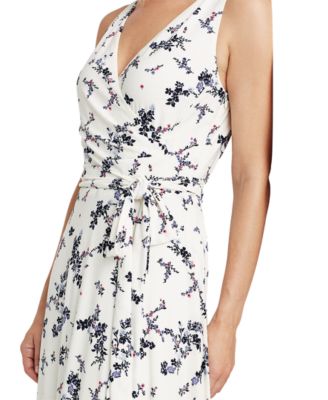 ralph lauren side tie jersey dress