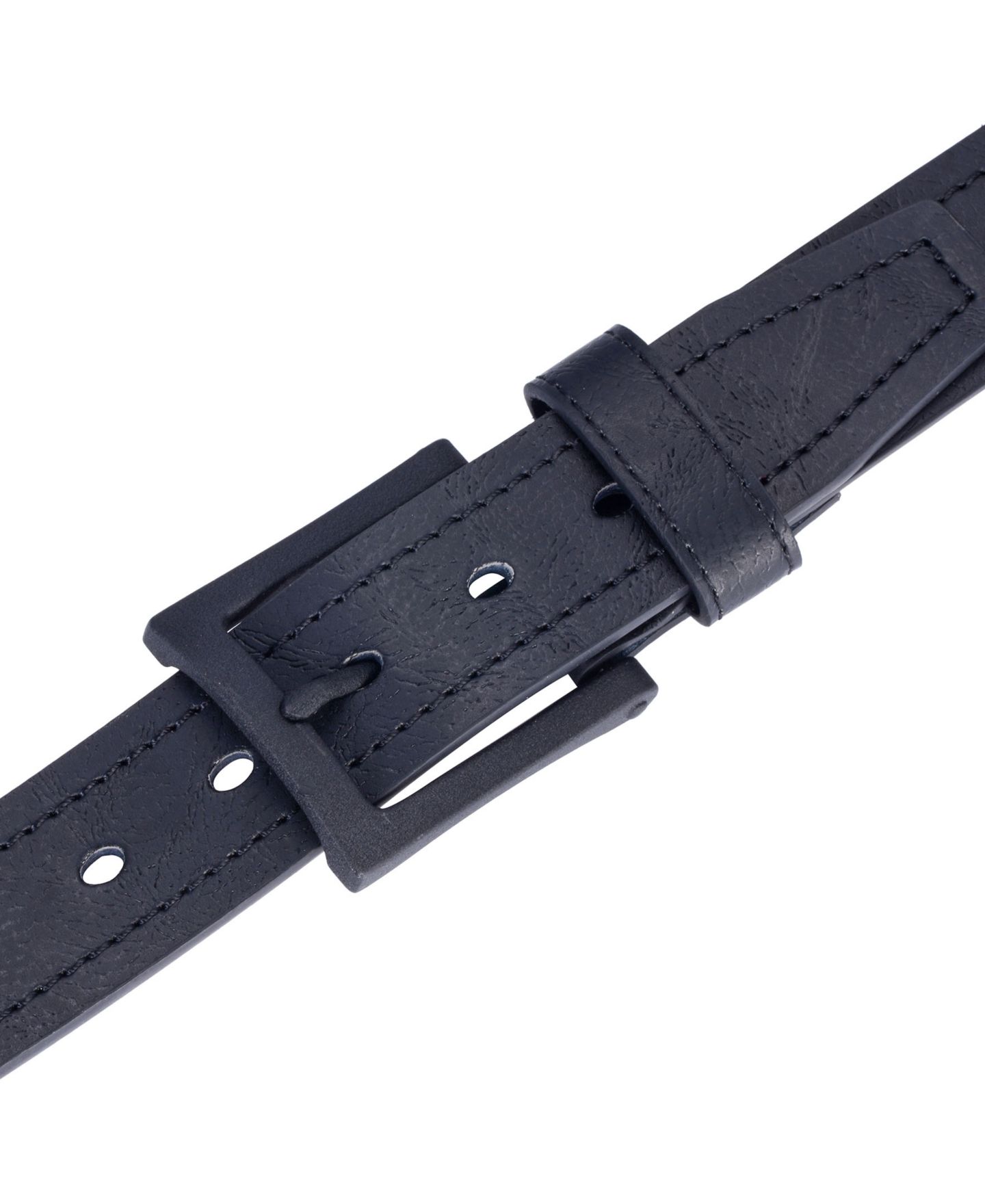 Мужской ремень Gallery Seven Mio Marino Solid Casual Prong Belt, цвет: Глубокий угольный — фото 3