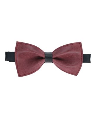 Men's Suede Y-Back Suspenders Bow Tie Set