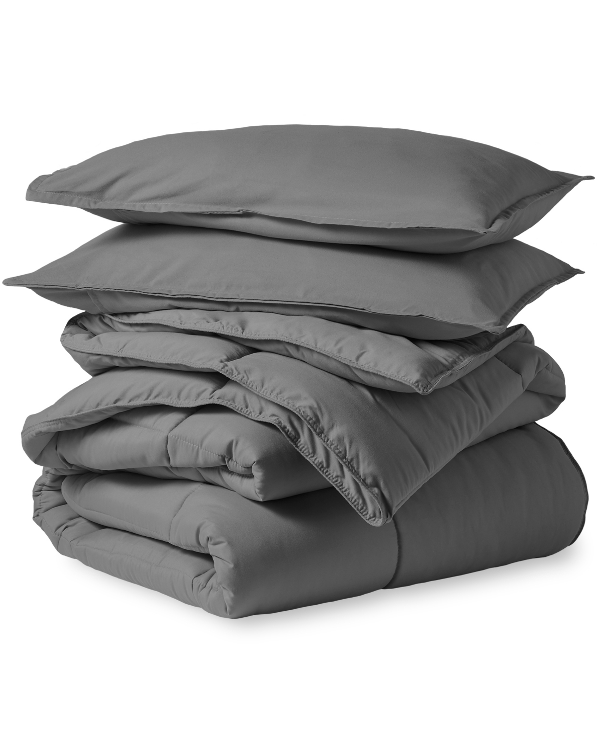 Shop Bare Home Closeout!  Comforter Set, Queen In Dark Gray