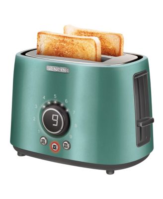 Sencor - Stainless Steel 2-Slice 800W Toaster with Digital Button & Rack