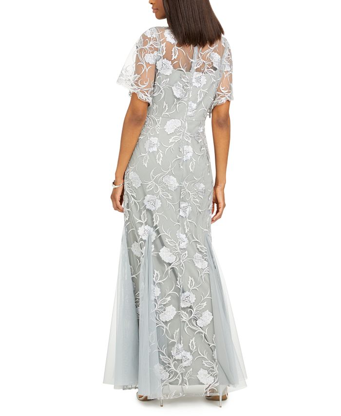 Alex Evenings Embroidered Gown - Macy's