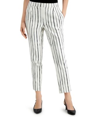 striped pull on pants