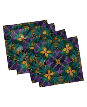 Ambesonne Fractal Set of 4 Napkins 18