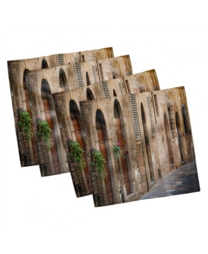 Ambesonne Landscape Set of 4 Napkins 18