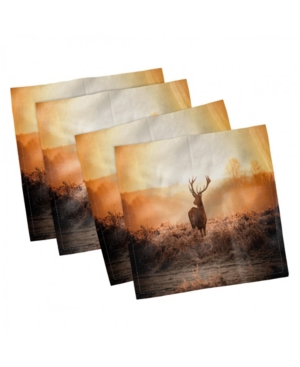 Ambesonne Hunting Set of 4 Napkins 18