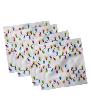 Ambesonne Christmas Set of 4 Napkins 18