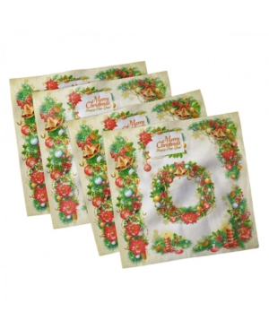 Ambesonne Christmas Set of 4 Napkins 18