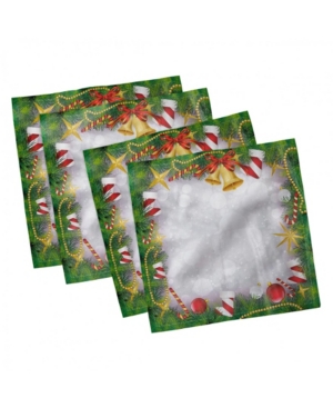 Ambesonne Christmas Set of 4 Napkins 18