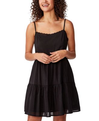 black strappy sundress