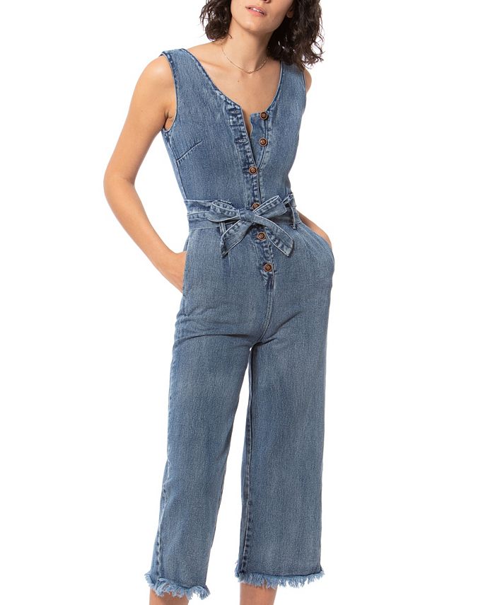 Lola denim discount jumpsuit