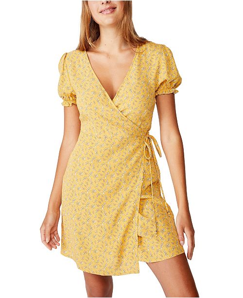Cotton On Woven Amy Wrap Mini Dress Reviews Dresses