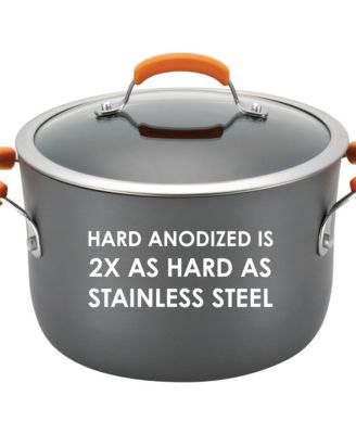 Rachael Ray Hard-Anodized 8 Qt. Covered Pasta Pot