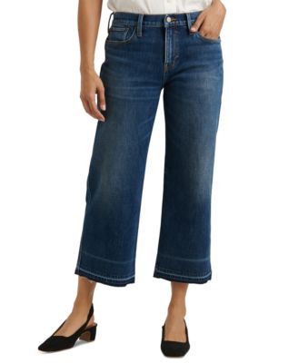 Lucky Brand Mid-Rise Wide-Leg Cropped 