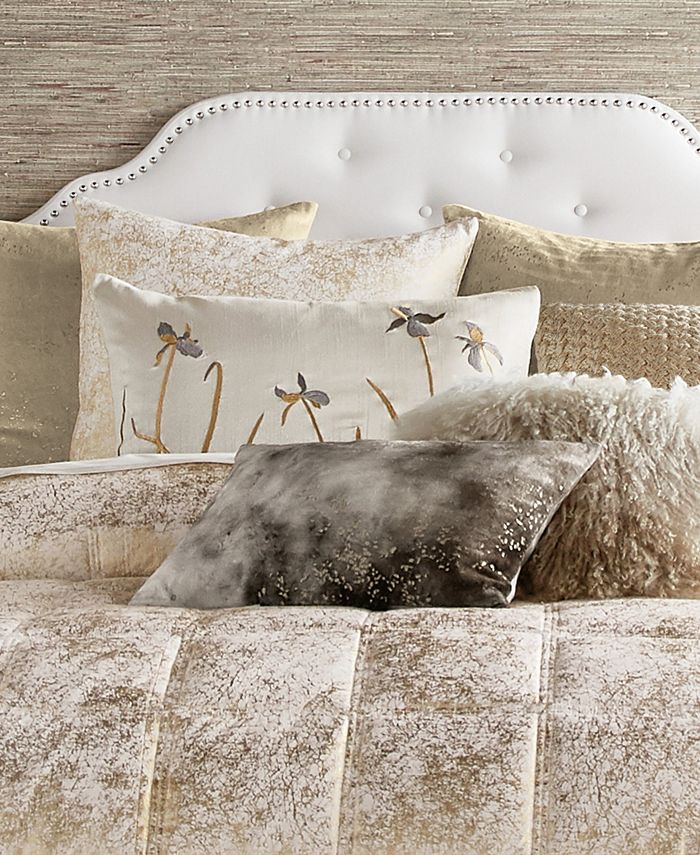 Michael Aram CLOSEOUT! Metallic Textured Coverlet Queen Quilt Macy's