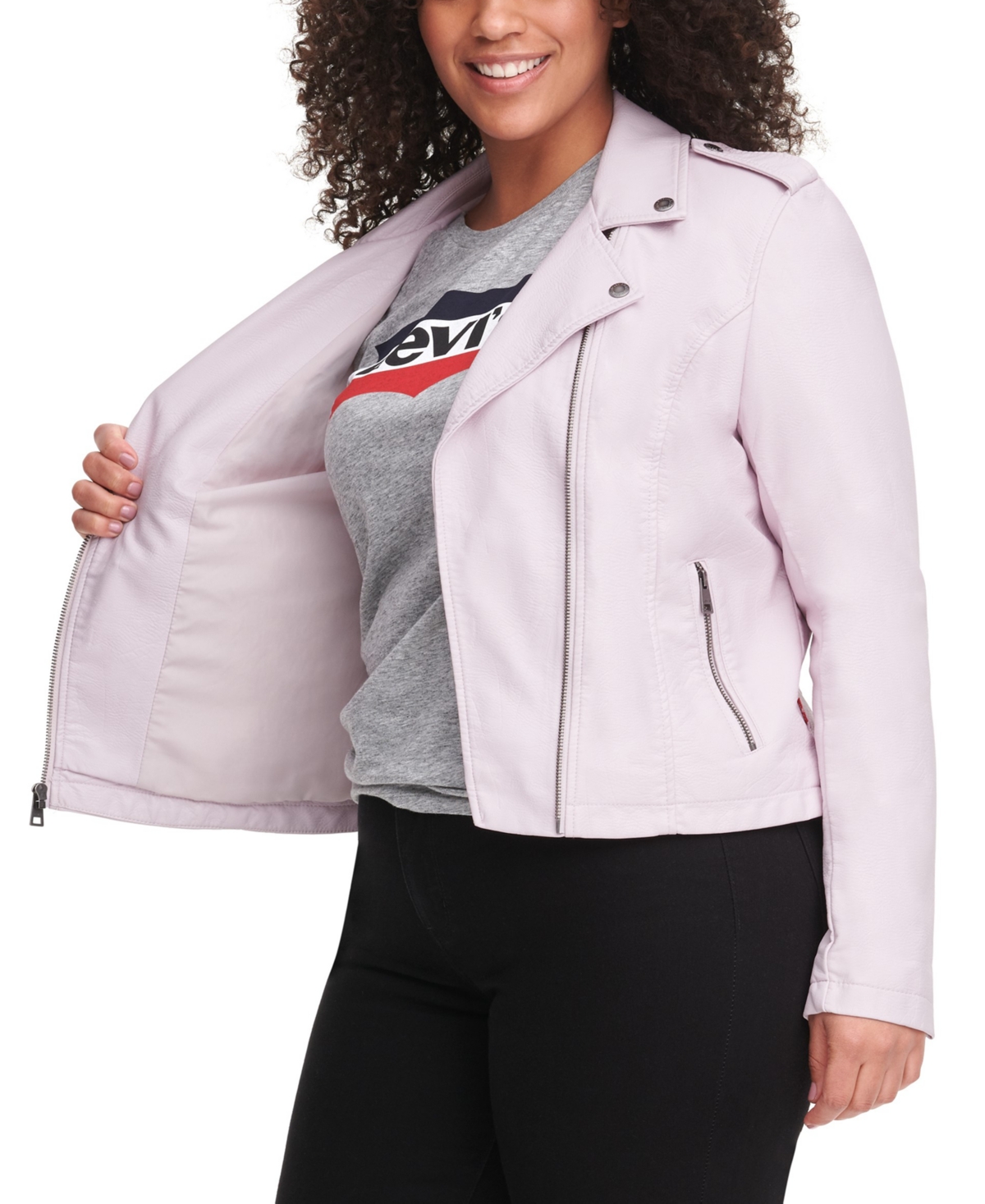 Levi's Plus Size Trendy Faux Leather Moto Jacket