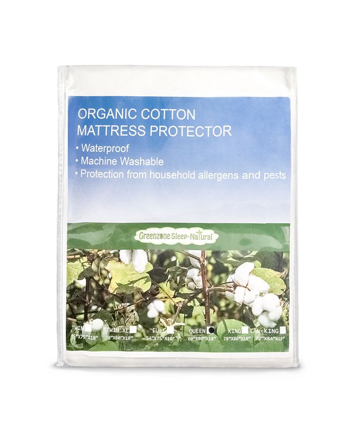 Greenzone Organic Cotton Queen Mattress Protector & Reviews Mattress